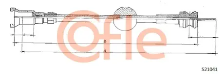 Трос спідометра COFLE S21041