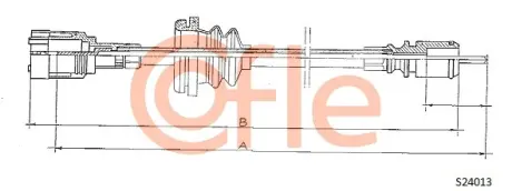 Трос спідометра COFLE S24013