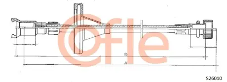Трос спідометра COFLE S26010