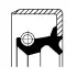 Прокладка коробки передач (18x32x8) ALFA ROMEO 33, 75, 90, GTV, RZ, SZ 01.78-12.94 CORTECO 12011352B (фото 1)