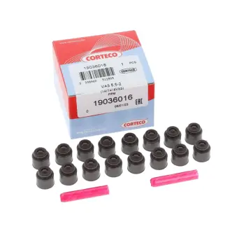 Сальник клапана (впуск/випуск) Renault Kangoo 1.2 TCe 13- /Laguna III 2.0 16V (к-кт 16шт), H5F/M4R (5.5x12.1x11.5) CORTECO 19036016