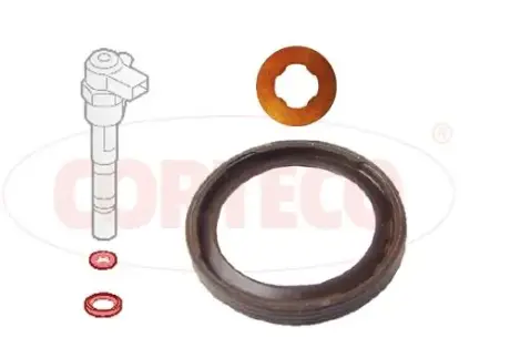 Шайба під форсунку + сальник під форсунку Fiat Doblo/Opel Combo 1.3D 05- CORTECO 49445016