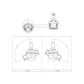 Стійка стаб задня вісь L Hyundai Tucson 20- CTR CL0899L