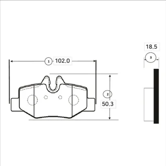 Колодки гальм MB Viano (W639), VITO (W639) задн. OLD CKBZ-41 CTR GK0068