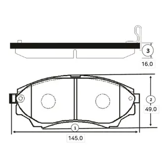 Колодки гальм Mazda B2500,BT50 2.5CDVI,2.5D 12V 02.12- передн. OLD CKF-33 CTR GK0178