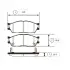 Колодки гальм KIA Rio SF R 13&quot; OLD CKKK-23 CTR GK0529 (фото 1)
