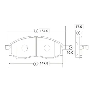 Колодки гальм Nissan Navara OLD CKN-11 CTR GK0726