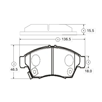 Колодки гальм Suzuki Liana 01- передн. OLD CKS-3 CTR GK0943