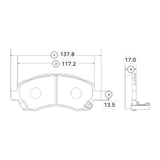 Колодки гальм Subaru Impreza передн. OLD CKSU-2 CTR GK0989