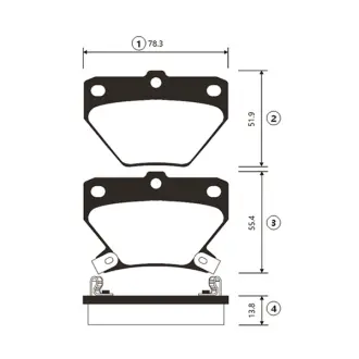 Тормозные колодки CTR GK1056