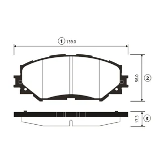Колодки гальм Toyota Auris, RAV4 передн. OLD CKT-48 CTR GK1062