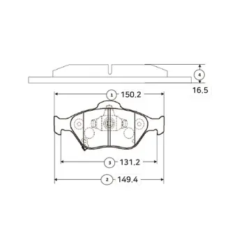 Гальмівні колодки CTR GK1178