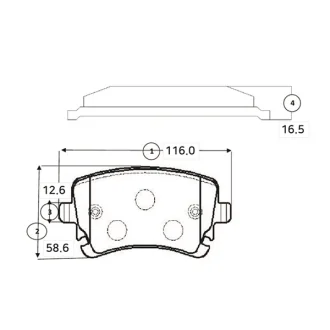 Тормозные колодки CTR GK1259