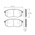 Колодка гальм. передн. Hyundai Sonata 09-20 i20/i45 KIA K5 CTR GK1369 (фото 1)