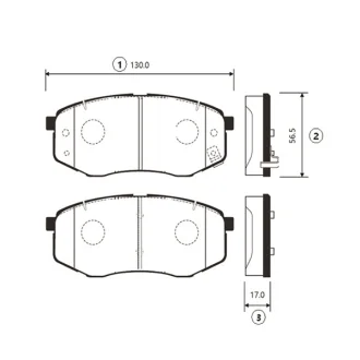 Колодка гальм. передн. Hyundai Sonata 09-20 i20/i45 KIA K5 CTR GK1369