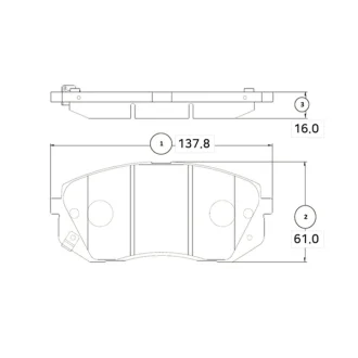 Колодка гальм. передн. Hyundai Kona 18- Sonata Kia Ceed CTR GK1370
