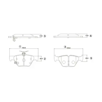 Тормозные колодки CTR GK1426