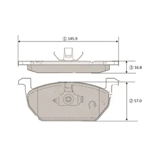 Колодки гальм Audi A3 12- Seat Leon 12- Skoda Octavia 12- VW Golf 14 перед OLD CKVW-95 CTR GK1462