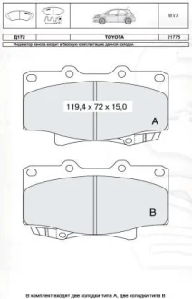 Тормозные колодки DAFMI / INTELLI D172E