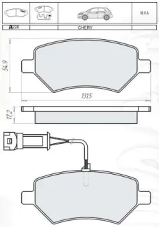 Гальмівні колодки DAFMI / INTELLI D220E