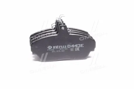 Колодка гальм. ГАЗ 3110 перед. (компл. 4шт.) (Intelli) DAFMI / INTELLI D443E