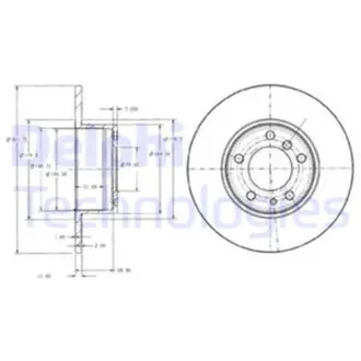 Тормозний диск Delphi BG2430