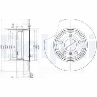 Диск гальмівний Delphi BG3629