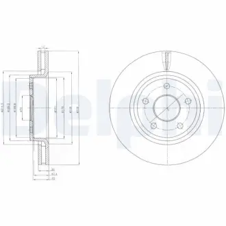 Гальмівний диск Delphi BG9058