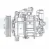 BMW Компресор кондиціонера 1 (F20), 1 (F21), 3 (F30, F80) Delphi CS20504 (фото 1)
