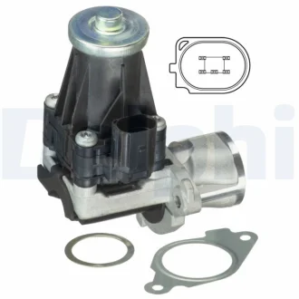 OPEL клапан EGR Astra J, Corsa D, Meriva B, Fiat 500, Doblo 1.3CDTI Delphi EG10443-12B1