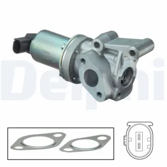 HYUNDAI клапан EGR i20/30,Kia Ceed 1.6CRDI 08- Delphi EG10475-12B1