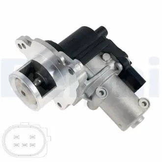 Клапан EGR HYUNDAI GRAND SANTA FÉ, SANTA FE IV/SUV, SANTA FÉ III, SANTA FÉ III/SUV, STARIA, TUCSON KIA SORENTO III, SPORTAGE IV 2.0D/2.0DH/2.2D 09.12- Delphi EG10622-12B1