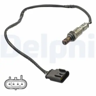 Лямбда-зонд (довжина 650мм) FIAT 500, PANDA LANCIA YPSILON 169A4.000-46337566 07.07- Delphi ES21076-12B1