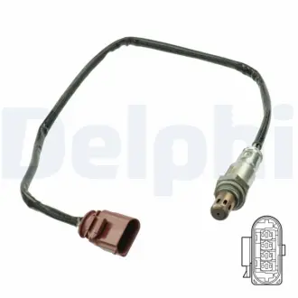 Лямбда-зонд (довжина 570мм) AUDI A1, A1 CITY CARVER, A3, Q2 SEAT ARONA, ATECA, IBIZA V, LEON, LEON SC, LEON ST SKODA KAROQ, KODIAQ I, OCTAVIA III, SUPERB III CHZC-DXUA 11.14- Delphi ES21090-12B1