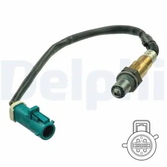 Лямбда-зонд (довжина 371мм) FORD C-MAX, C-MAX II, FOCUS C-MAX, FOCUS II, FOCUS III, FOCUS III/HATCHBACK, FOCUS II/KOMBI, GRAND C-MAX FORD USA MUSTANG KIA SORENTO I ASDA-YD22ETI 06.01- Delphi ES21095-12B1