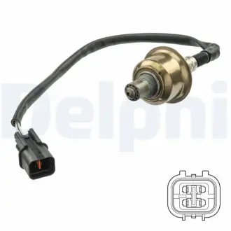 Лямбда-зонд (довжина 400мм) CHEVROLET EPICA HYUNDAI ACCENT IV, GETZ, I10 I, I20 I, I30, IX20 KIA CARENS III, CEE\'D, PICANTO I, PRO CEE\'D, RIO III, VENGA F9QB-LF3(121CUL6) 09.02- Delphi ES21125-12B1