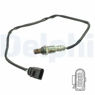 Лямбда-зонд (довжина 720мм) AUDI A3, Q2 SEAT ATECA, LEON, LEON SC, LEON ST SKODA KAROQ, OCTAVIA III, SUPERB III VW GOLF SPORTSVAN VII, GOLF VII, JETTA IV, PASSAT ALLTRACK B8 CHZC-DUSA 08.14- Delphi ES21148-12B1