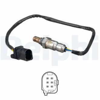Лямбда-зонд (581мм) AUDI Q3 SEAT TARRACO SKODA KODIAQ I VW TIGUAN, TIGUAN/SUV, TOURAN 1.6D/2.0D 05.15- Delphi ES21160-12B1