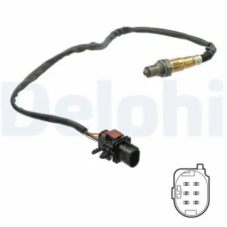 Лямбда-зонд (довжина 670мм) FORD C-MAX II, FIESTA VII, FOCUS III, FOCUS III/HATCHBACK, FOCUS III/KOMBI, GRAND C-MAX, KUGA II, PUMA, TOURNEO CONNECT V408 NADWOZIE WIELKO B3DA-YYJG 02.12- Delphi ES21171-12B1