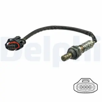 Лямбда-зонд (довжина 250мм) CHEVROLET EPICA KIA SORENTO I MAZDA CX-7 OPEL ASTRA H, ASTRA H CLASSIC, ASTRA H GTC, ASTRA H/KOMBI, ZAFIRA B SUZUKI BALENO A16XER-Z18XER 08.02- Delphi ES21177-12B1