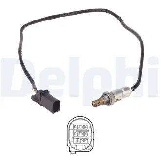 Лямбда-зонд (831мм) AUDI A4 ALLROAD B9, A4 B9, A5, A6 C7, A6 C8, Q5 2.0D 11.13- Delphi ES2118212B1
