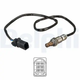 Лямбда-зонд (750/801мм) VW CALIFORNIA T6 CAMPER, MULTIVAN T6, TRANSPORTER T6, TRANSPORTER T6 / CARAVELLE T6 2.0D 04.15- Delphi ES2120412B1