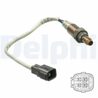 Лямбда-зонд (довжина 265мм) TOYOTA AURIS, COROLLA, VERSO S, YARIS, YARIS/HATCHBACK 1NR-FE/1NR-FKE 11.10-12.18 Delphi ES21207-12B1