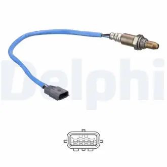 Лямбда-зонд (кількість дротів 4шт довжина 330/414мм) BMW 5 (F10), X3 (F25) NISSAN JUKE, MICRA V, QASHQAI II B47D20A-K9K896 06.10- Delphi ES21216-12B1