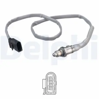 Лямбда-зонд (780мм) AUDI A1, A3, Q2, TT CUPRA FORMENTOR SEAT ATECA, LEON, LEON SC, LEON ST, LEON/HATCHBACK SKODA KAROQ, OCTAVIA III, OCTAVIA IV, SUPERB III VW ARTEON 1.8/2.0 09.12- Delphi ES21272-12B1