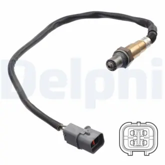 Лямбда-зонд (довжина 546мм) CHEVROLET EPICA HYUNDAI I20 I, I20 II KIA PICANTO II, RIO III NISSAN X-TRAIL I SUZUKI GRAND VITARA II F9QB-YD22ETI 06.01-03.20 Delphi ES21297-12B1