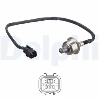 Лямбда-зонд (кількість дротів 4шт довжина 530мм) HYUNDAI I20 II G4LA 11.14- Delphi ES21317-12B1