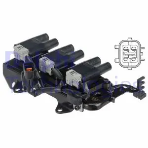 Котушка запалювання HYUNDAI TUCSON KIA SPORTAGE II 2.0/2.7 08.04-11.10 Delphi GN10462-12B1