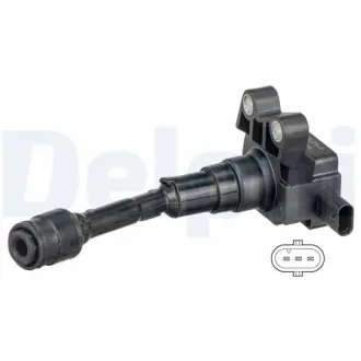 Котушка запалювання FORD B-MAX, C-MAX II, ECOSPORT, FIESTA VI, FIESTA VII, FOCUS III, FOCUS III/HATCHBACK, FOCUS III/KOMBI, GRAND C-MAX, MONDEO V 1.0/1.0H 02.12- Delphi GN10635-12B1