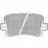 Комплект гальмівних колодок задн, HONDA CIVIC VIII 1.4-2.2D 09.05-12.12 Delphi LP1971 (фото 1)